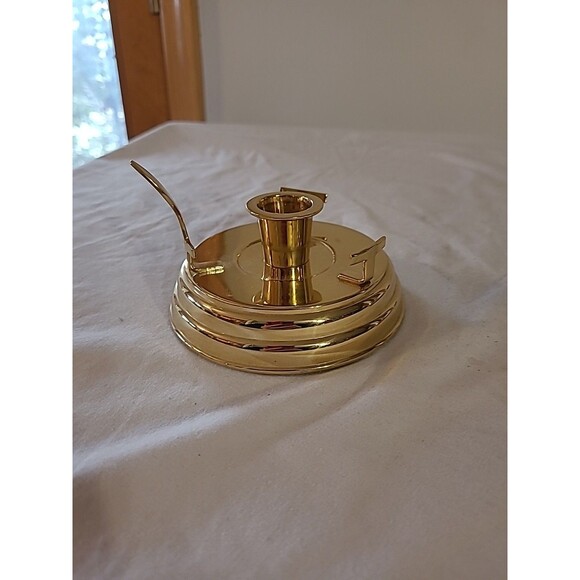 Partylight Brass Coated Tapered Candle Holder Base ONLY - Picture 1 of 7